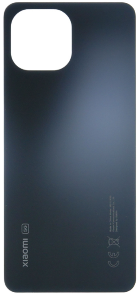 Hátlap (Gyári) - Fekete, Xiaomi Mi 11 Lite (5G)