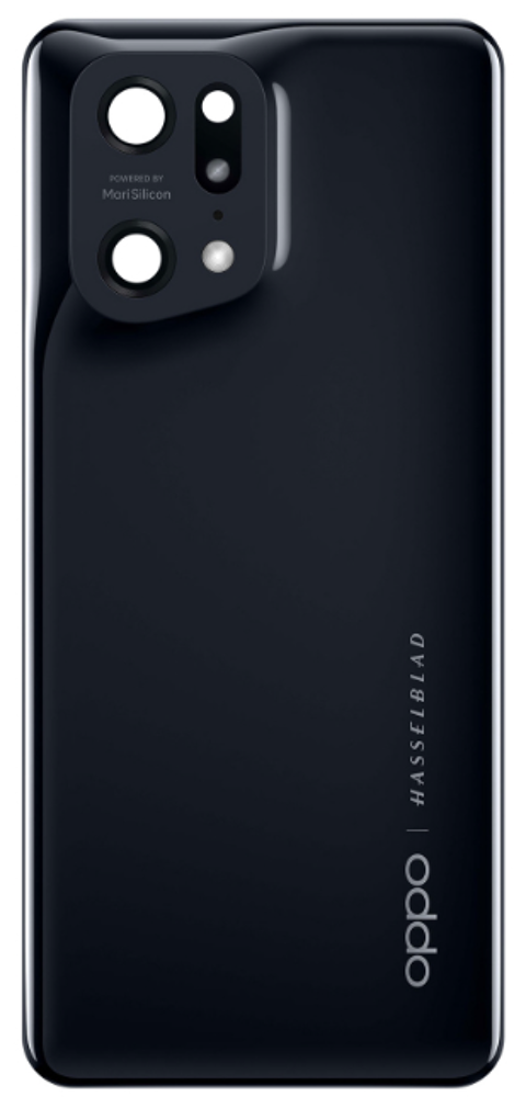 Hátlap (Gyári) - Fekete, Oppo Find X5