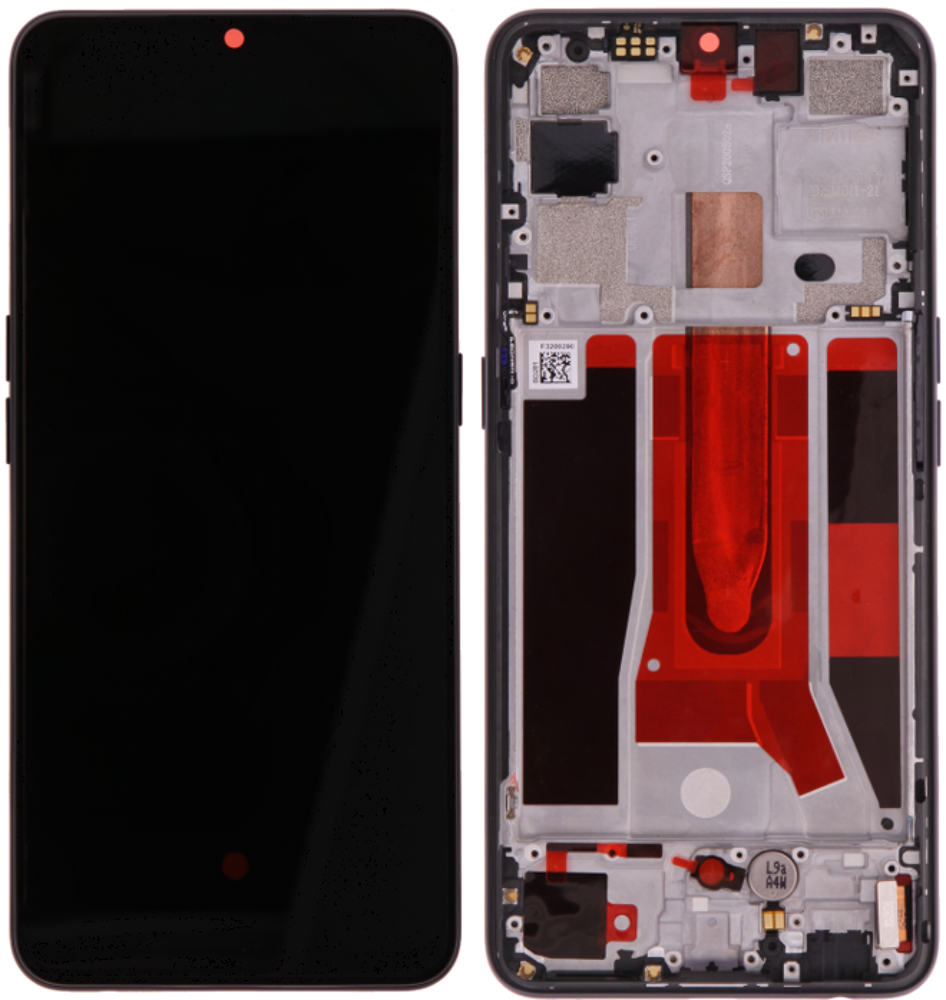 Kijelző (Gyári) - Fekete, OPPO Find X2 Lite / Reno 3