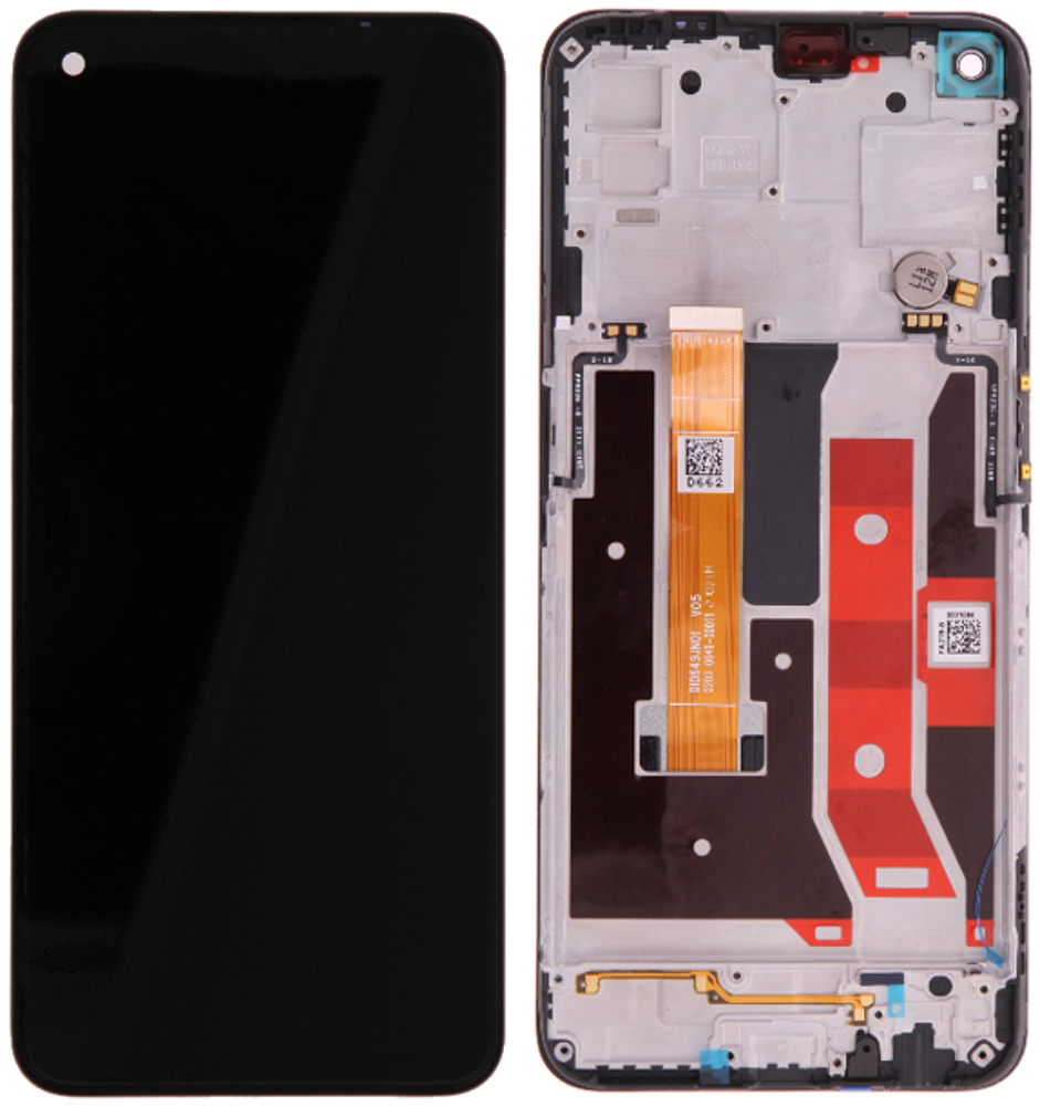 Kijelző (Gyári) - Fekete, OPPO A73 (5G) / OPPO A72 (5G) / OPPO A72N (5G)