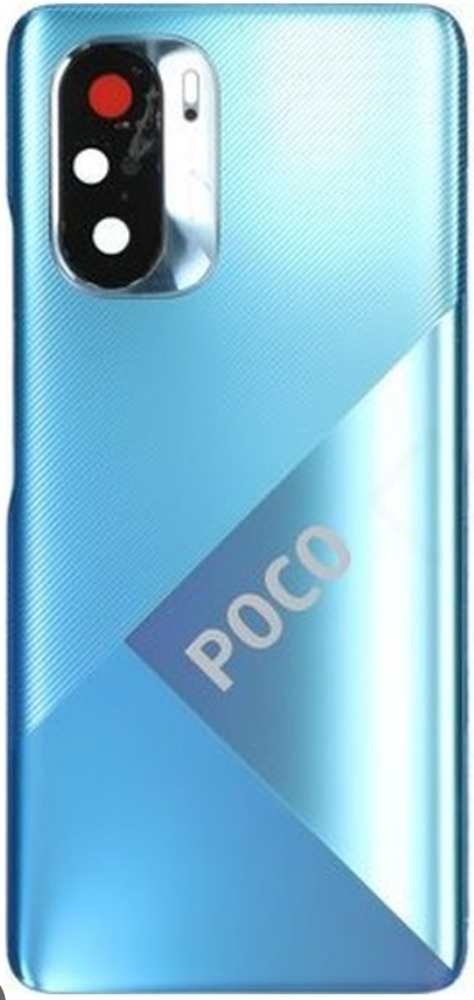 Hátlap (Gyári) - Kék, Xiaomi Poco F3