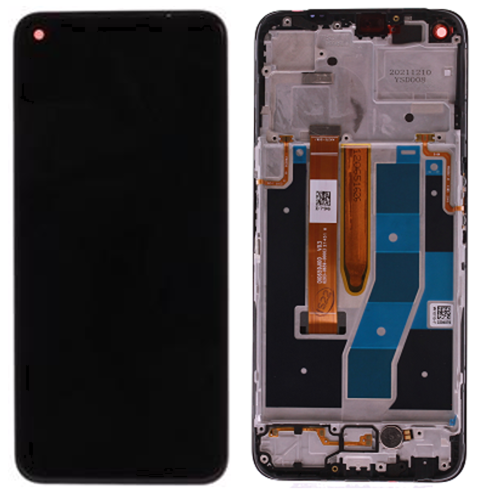 Kijelző (Gyári) - Fekete, Realme 9 Pro & 9 (5G); RMX3472 / RMX3471