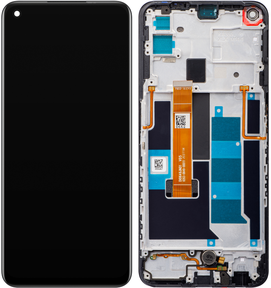Kijelző (Gyári) - Fekete, Realme GT Neo2 (RMX3370)