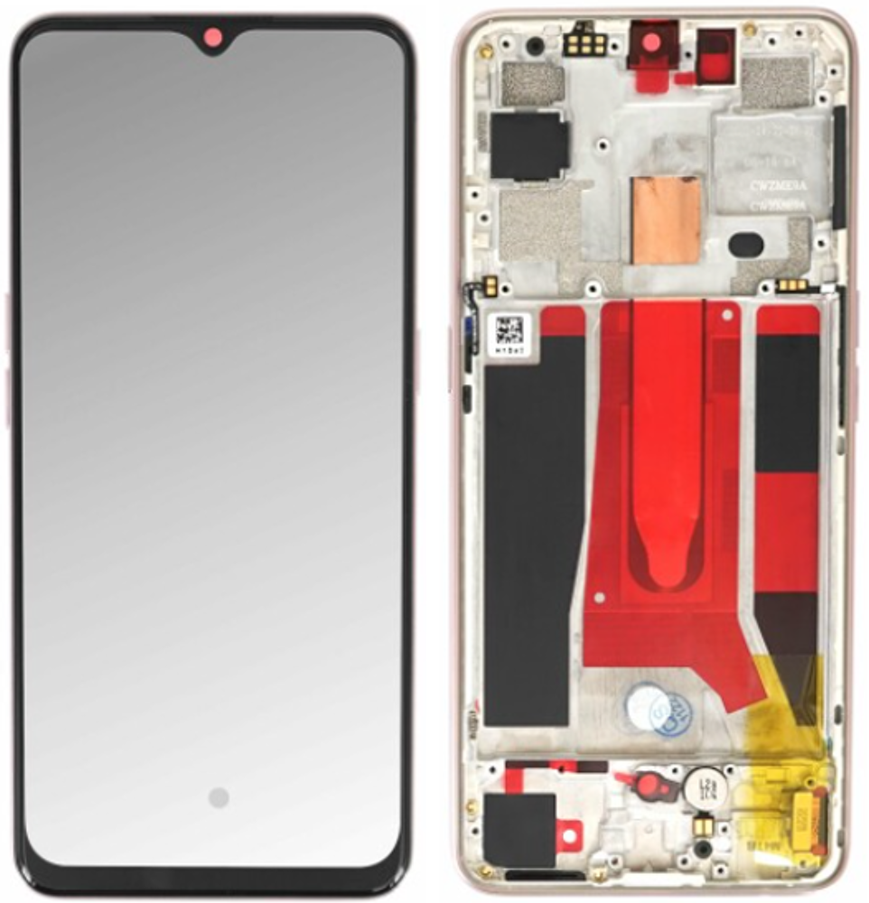 Kijelző (Gyári) - Fehér, OPPO Find X2 Lite / Reno 3