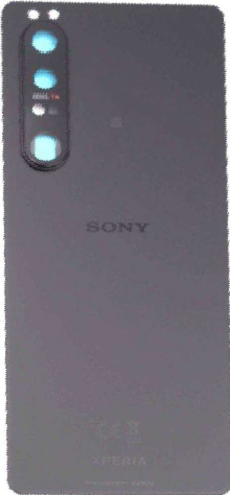 Hátlap (Gyári) - Fekete, Sony Xperia 1 III