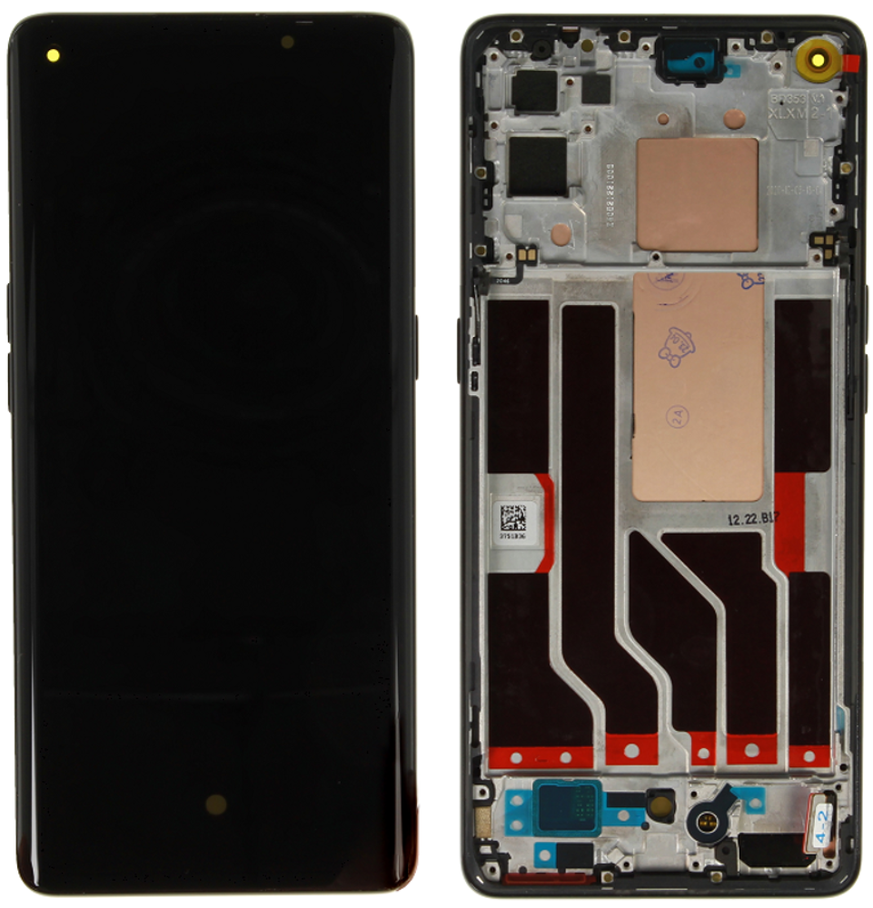 Kijelző (Felújított) - Fekete, For OPPO Reno 5 Pro