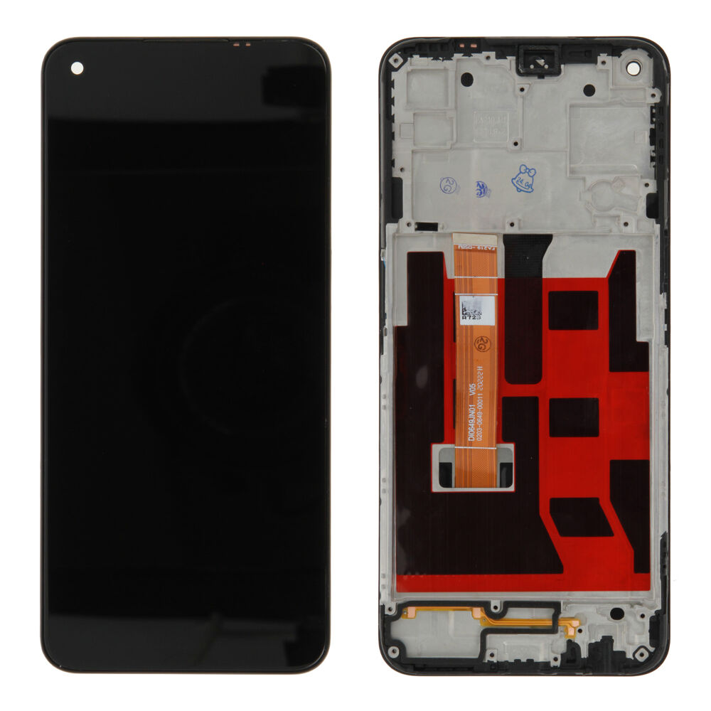 Kijelző (Felújított) - Fekete, For OPPO A73 (5G) / For OPPO A72 (5G) / For OPPO A72N (5G)