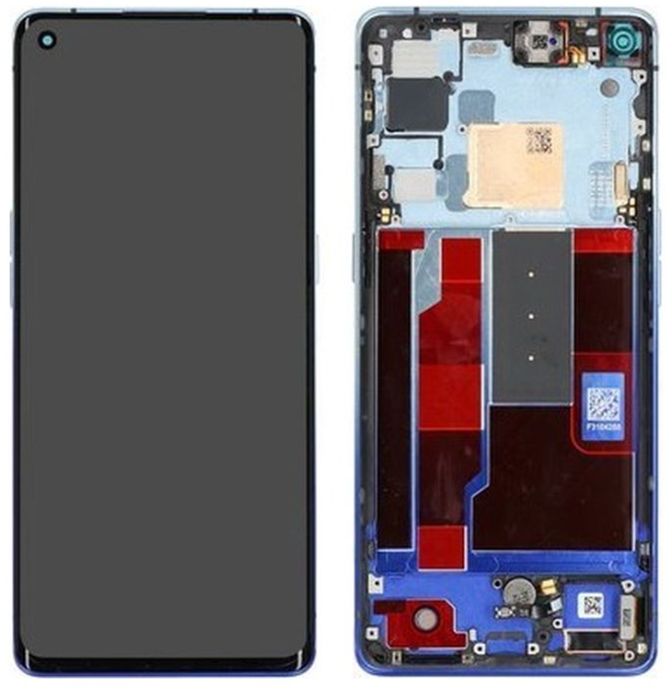 Kijelző kerettel - Kék, OPPO Find X2 Neo