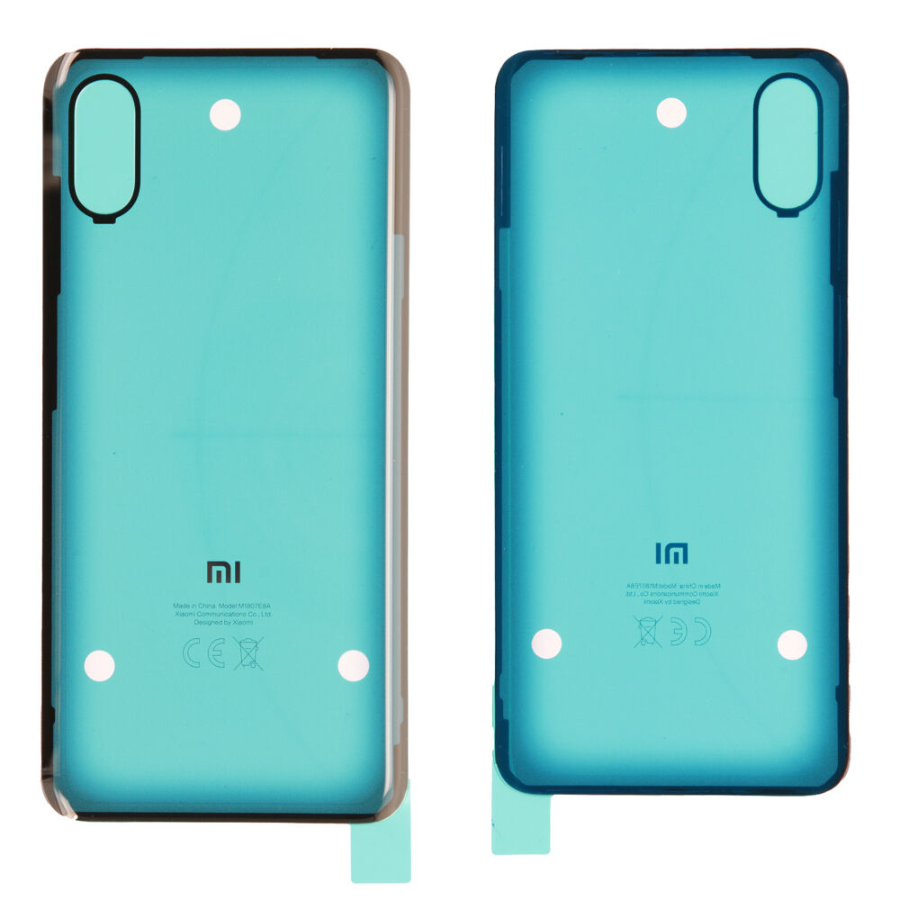 Hátlap (Gyári) - Fekete, Xiaomi Mi 8 Pro