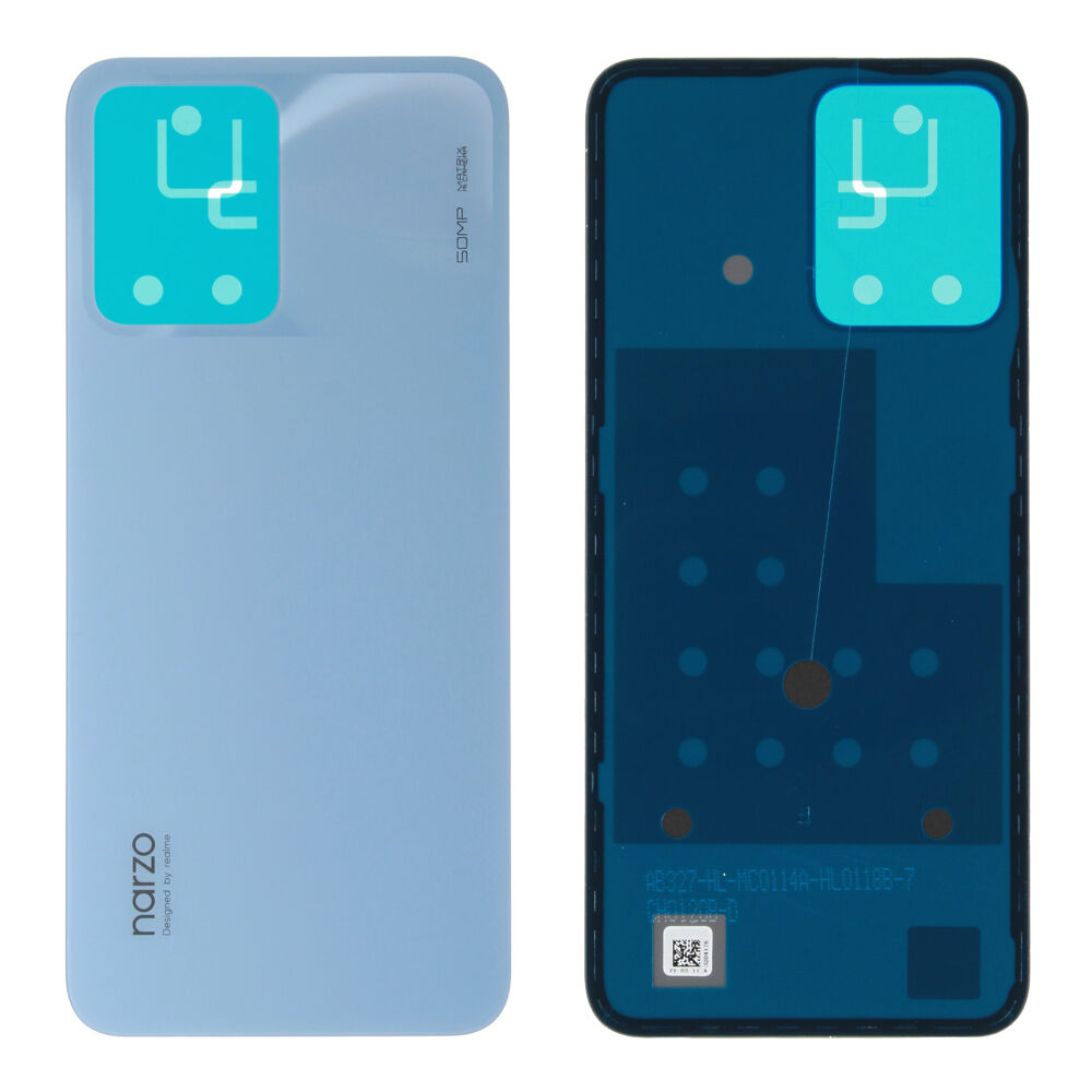 Hátlap (Gyári) - Kék, Realme Narzo 50A Prime