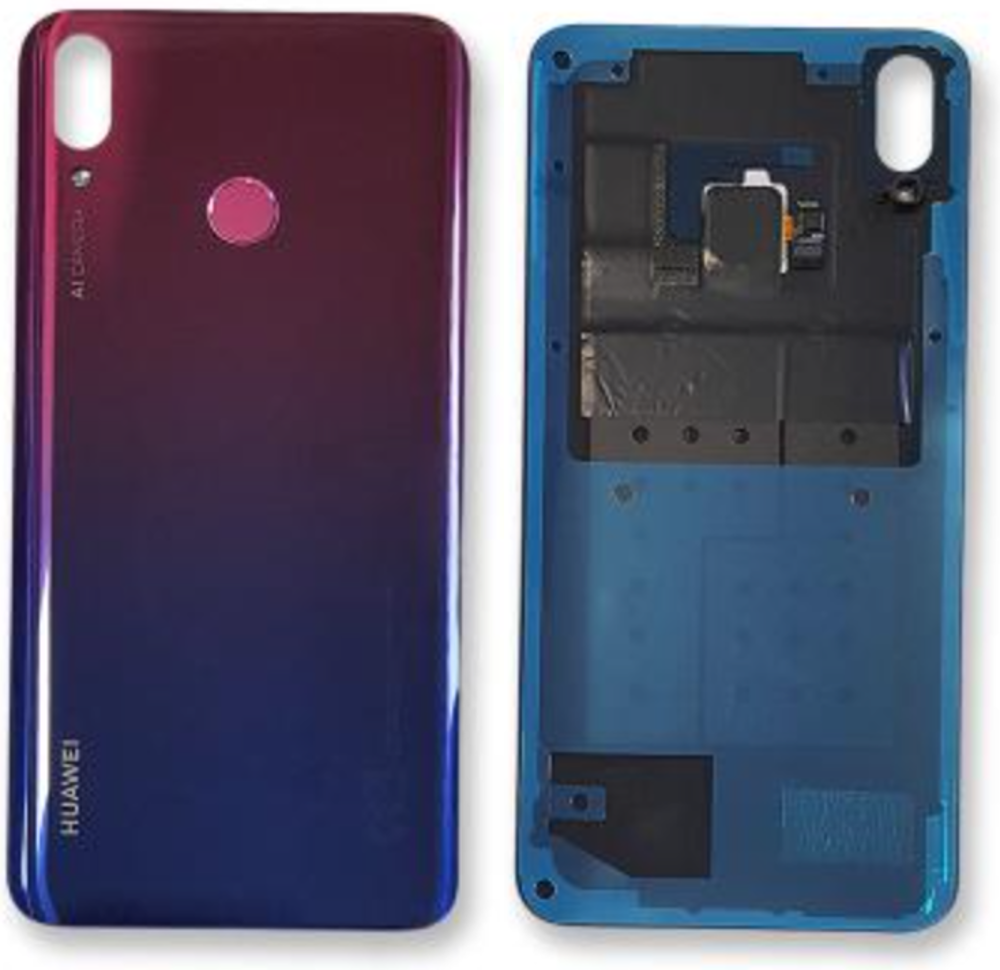 Hátlap (Gyári) - Aurora Lila, Huawei Y9 (2019)