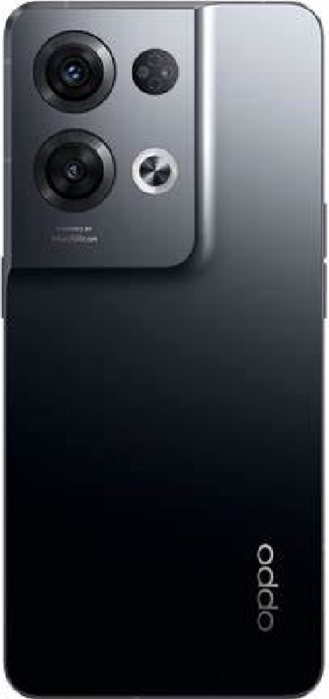 Hátlap (Gyári) - Fekete, Oppo Reno 8 Pro (5G)