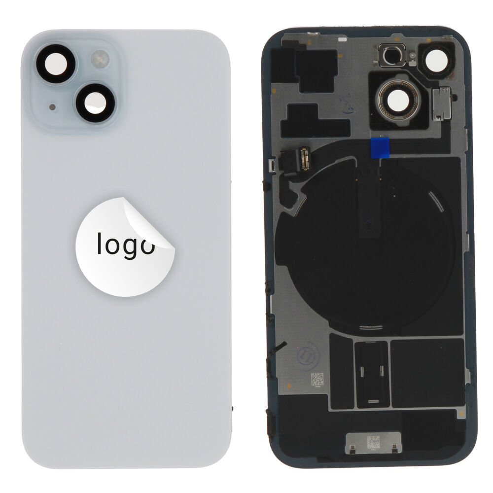 Back glass (Bontott A) - Kék, For iPhone 15
