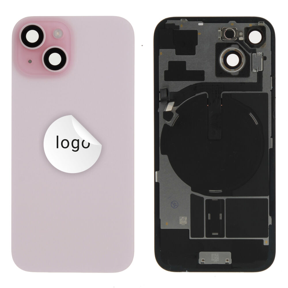 Back glass (Bontott A) - Rózsaszín, For iPhone 15