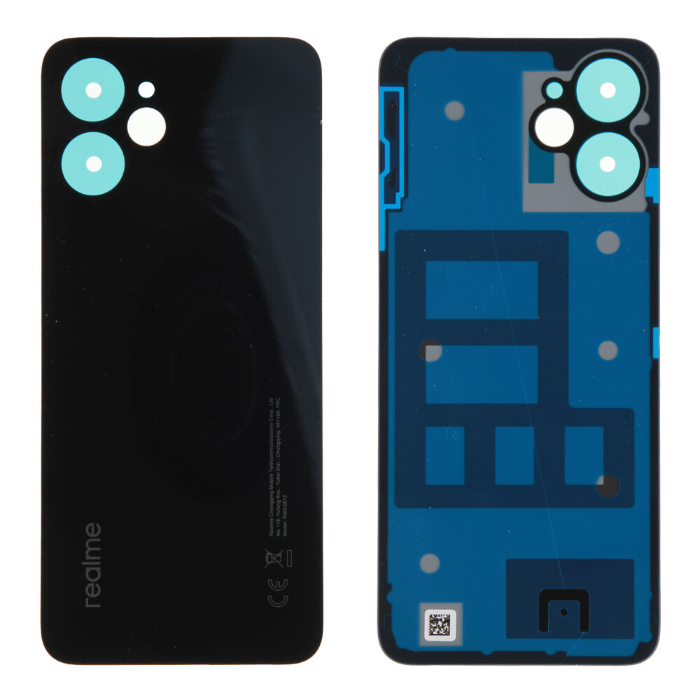 Hátlap (Gyári) - Fekete, Realme 9i (5G)