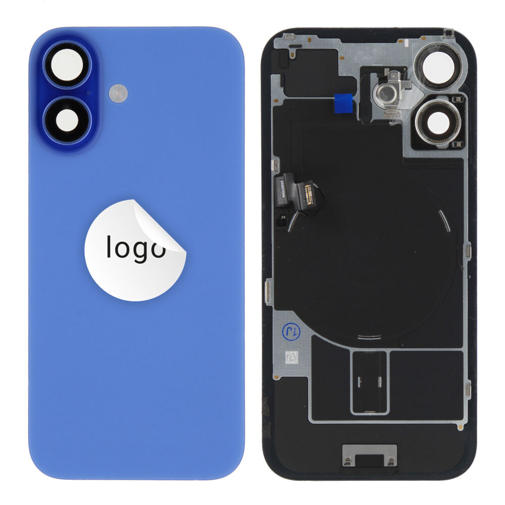 Back glass (Bontott A) - Kék, For iPhone 16