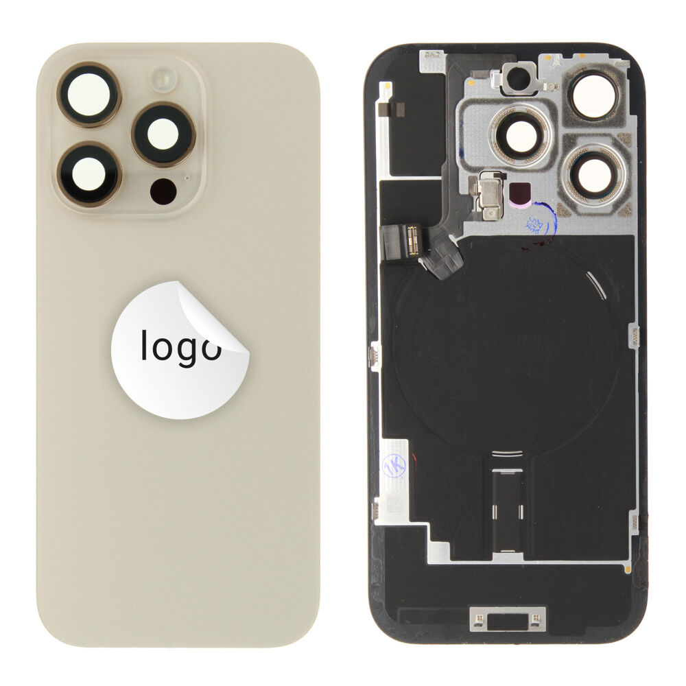 Back glass (Bontott A) - Desert Titanium, For iPhone 16 Pro