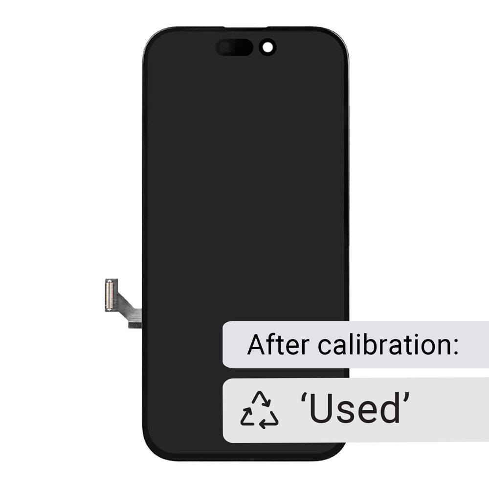 Gyári bontott kijelző (karcmentes, flex kábellel,  iOS18 használták ) iPhone 15 ( soft )