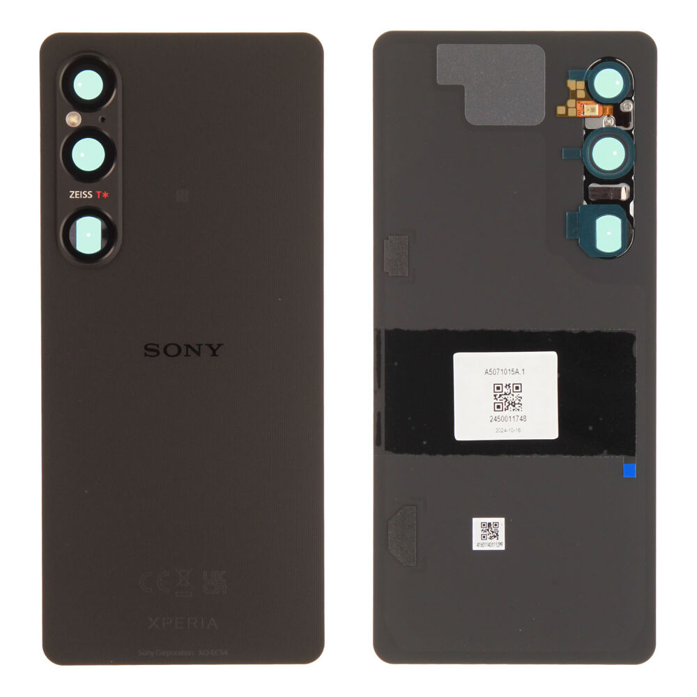 Hátlap (Gyári) - Fekete, Sony Xperia 1 VI