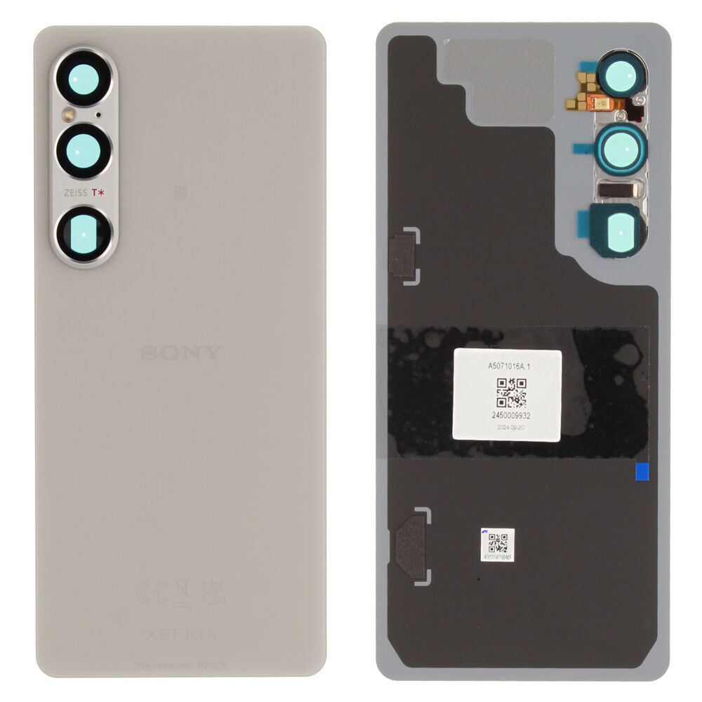 Hátlap (Gyári) - Platinum Ezüst, Sony Xperia 1 VI