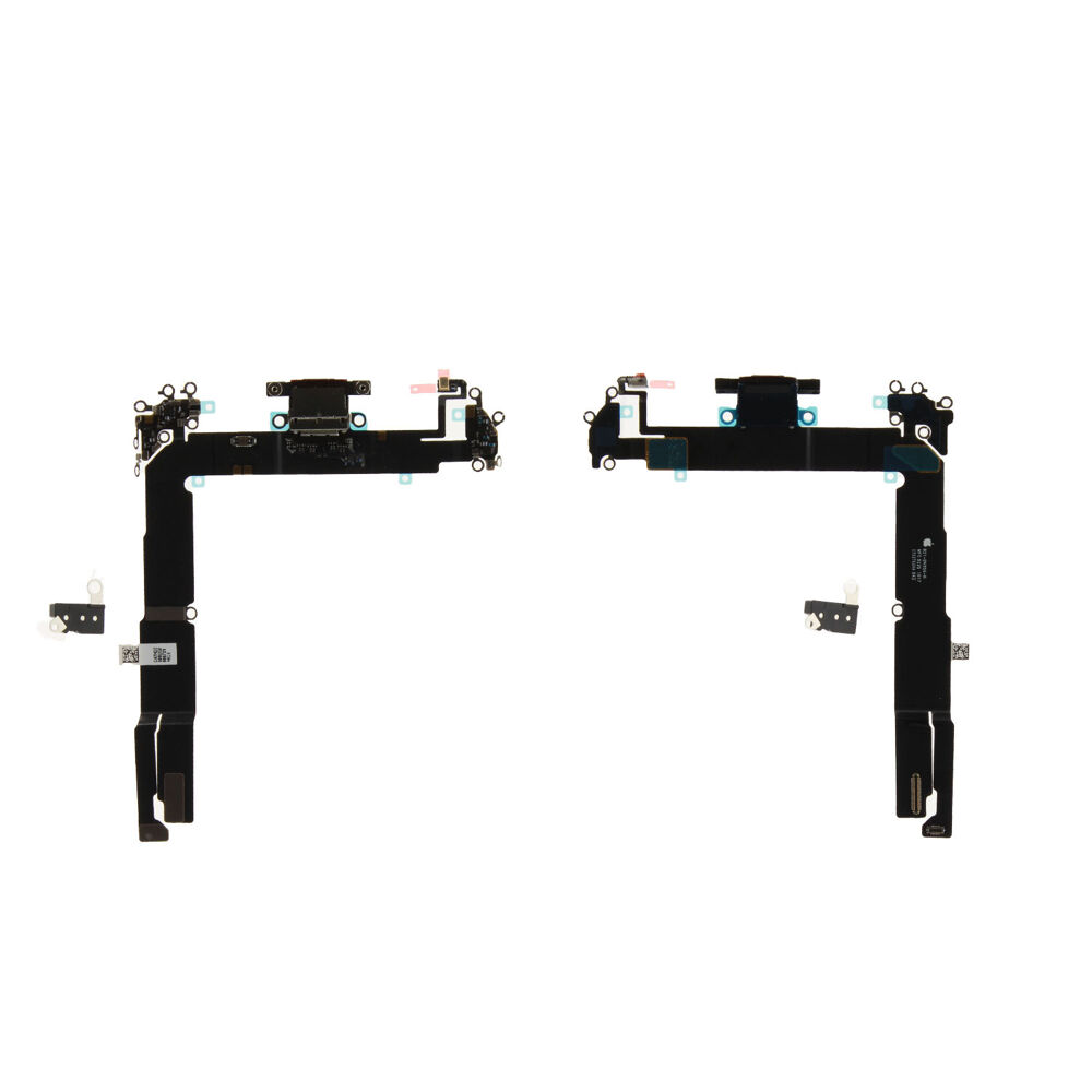 Töltőcsatlakozó (Gyári) incl. screw kit - Fekete, Apple iPhone 16 Plus
