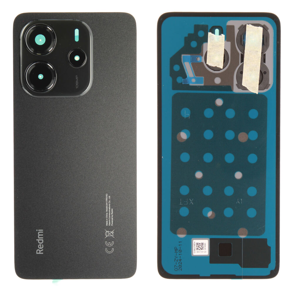 Hátlap (Gyári) - Fekete, Xiaomi Pirosmi Note 14 NFC