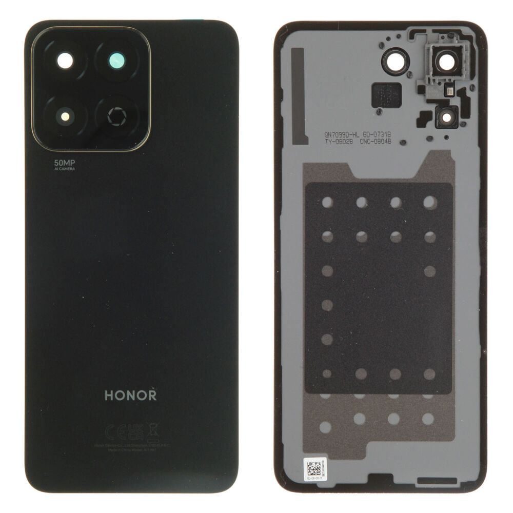 Hátlap (Gyári) - Fekete, Honor 200 Smart