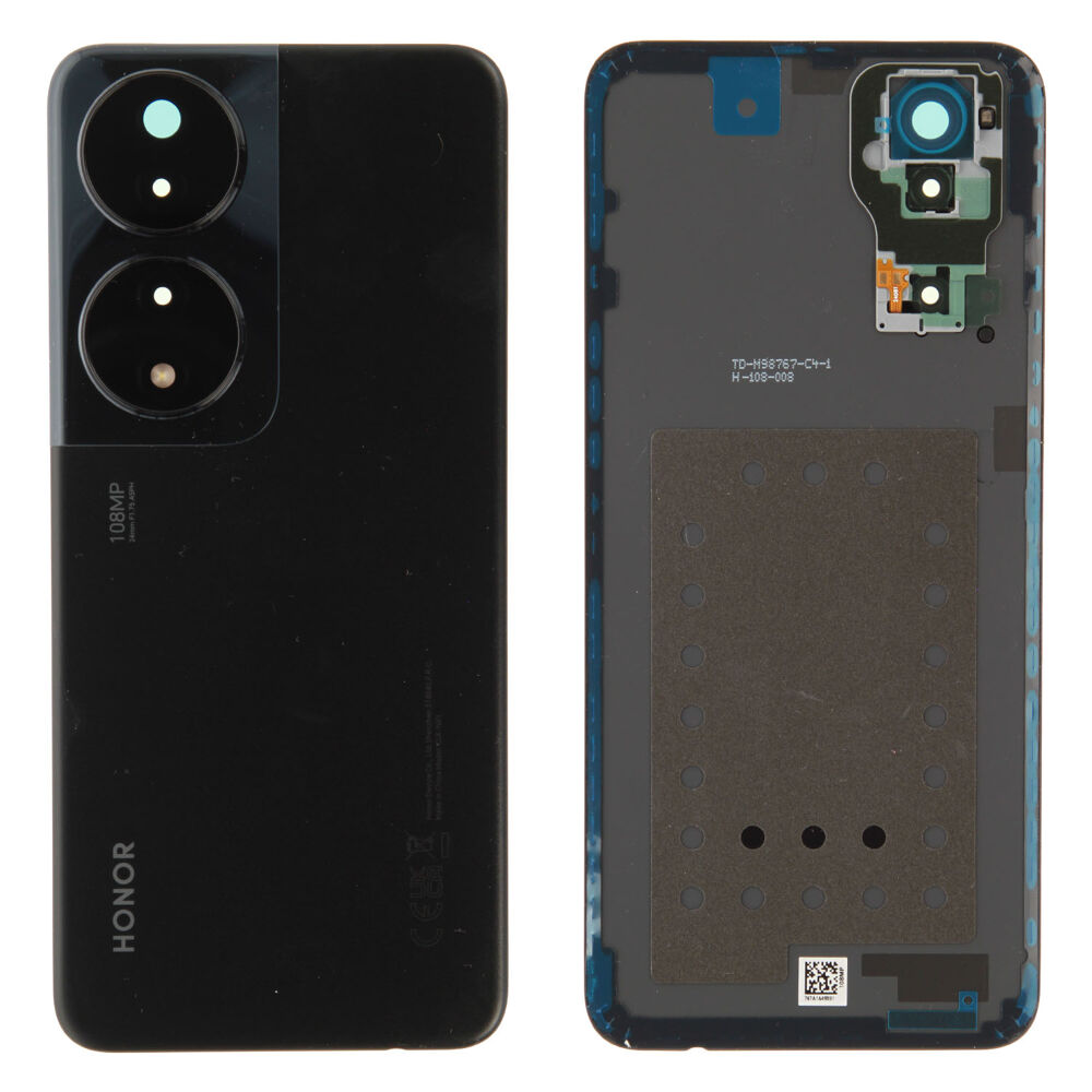 Hátlap (Gyári) - Fekete, Honor 90 Smart
