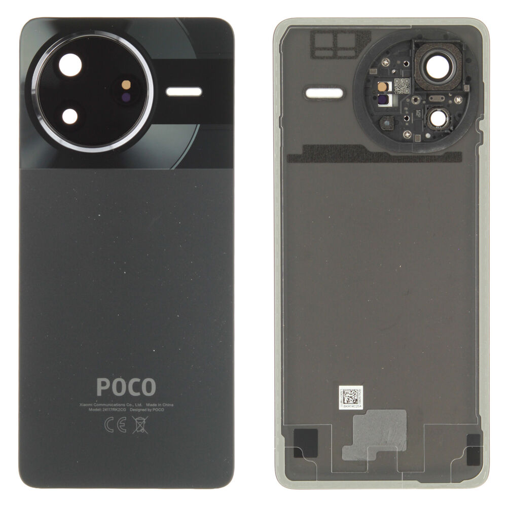 Hátlap (Gyári) - Fekete, Xiaomi Poco F7 Pro