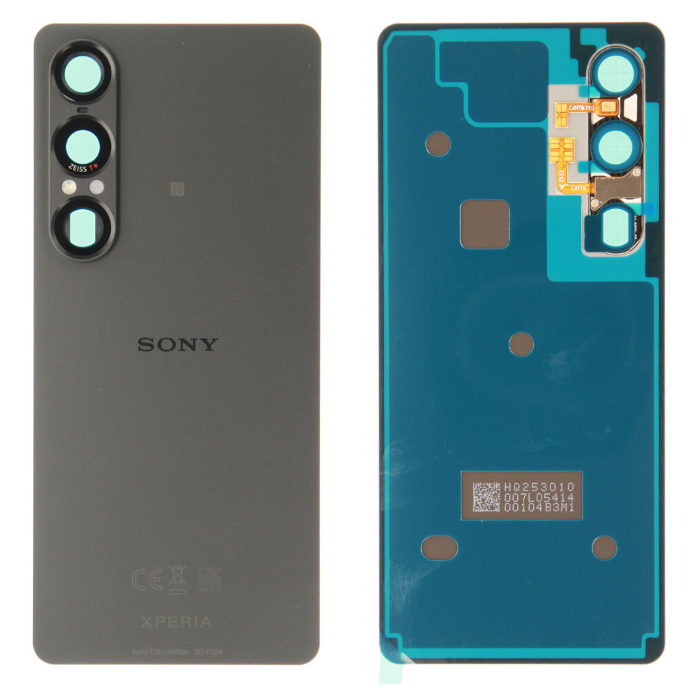 Hátlap (Gyári) - Fekete, Sony Xperia 1 VII