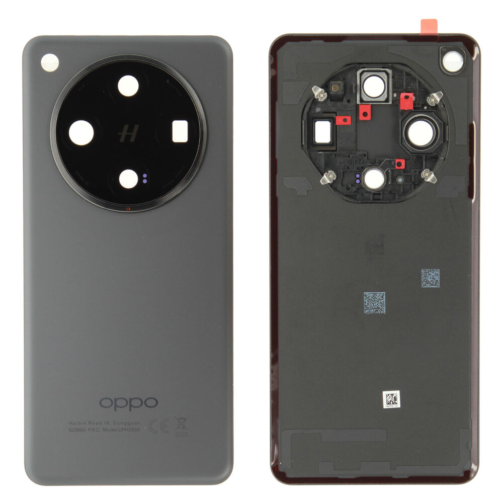 Hátlap (Gyári) - Fekete, Oppo Find X8 Pro