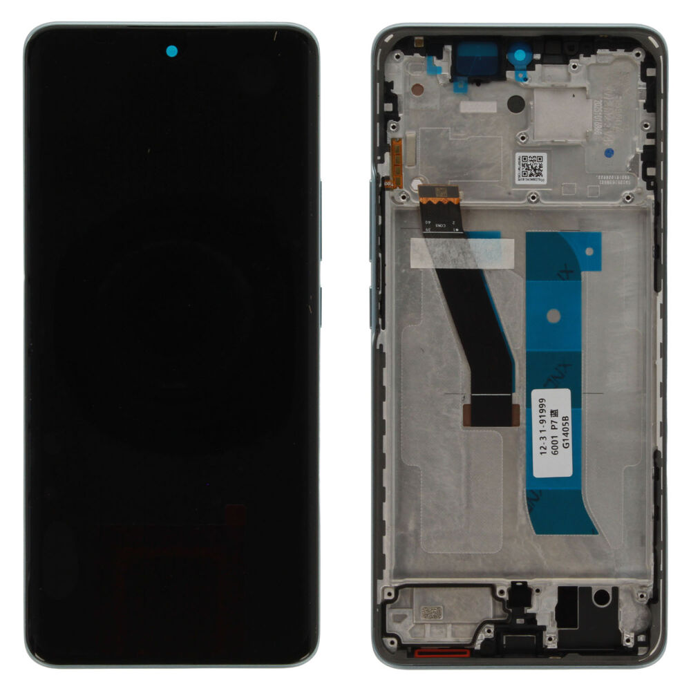 Kijelző (Gyári) - Kék, Xiaomi Pirosmi Note 15 4G