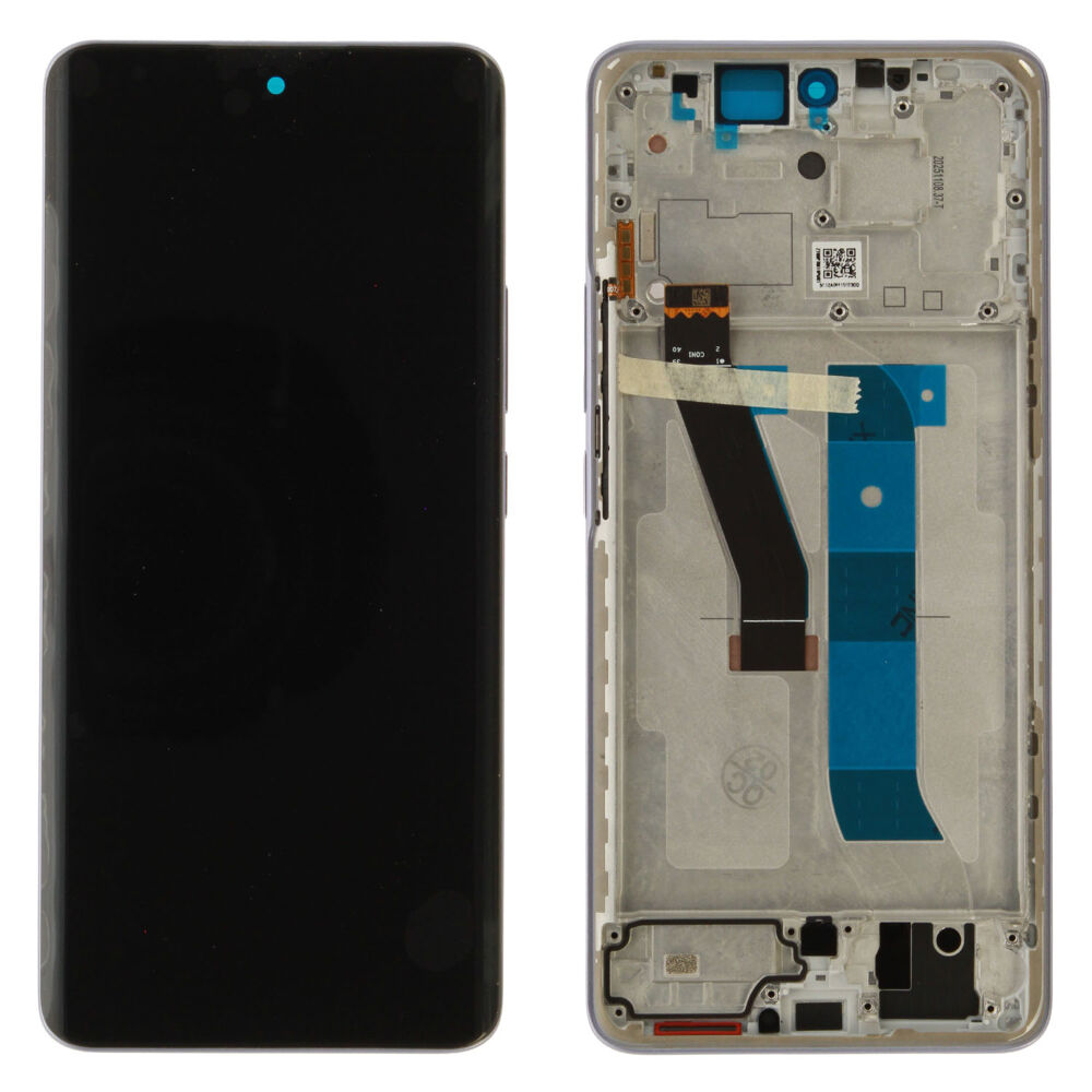 Kijelző (Gyári) - Lila, Xiaomi Pirosmi Note 15 4G