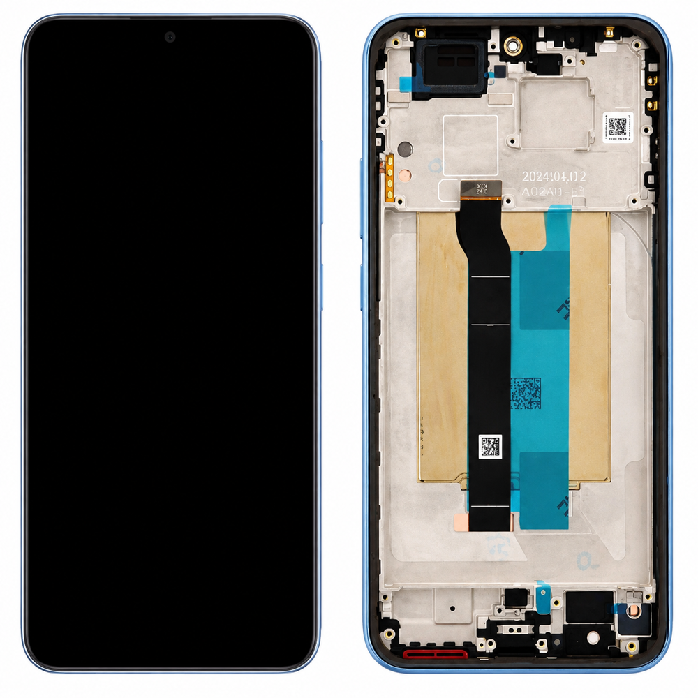 Kijelző (Gyári) - Kék, Xiaomi Pirosmi Note 15 Pro