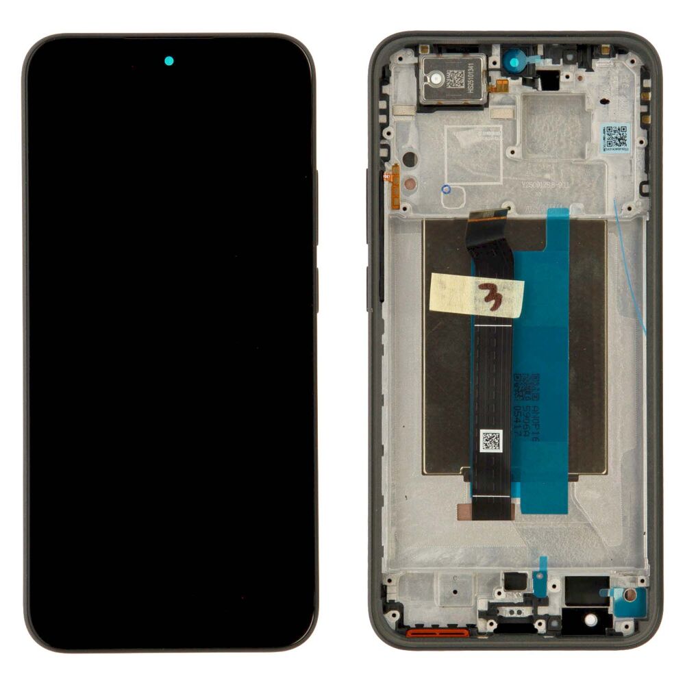Kijelző (Gyári) - Fekete, Xiaomi Pirosmi Note 15 Pro