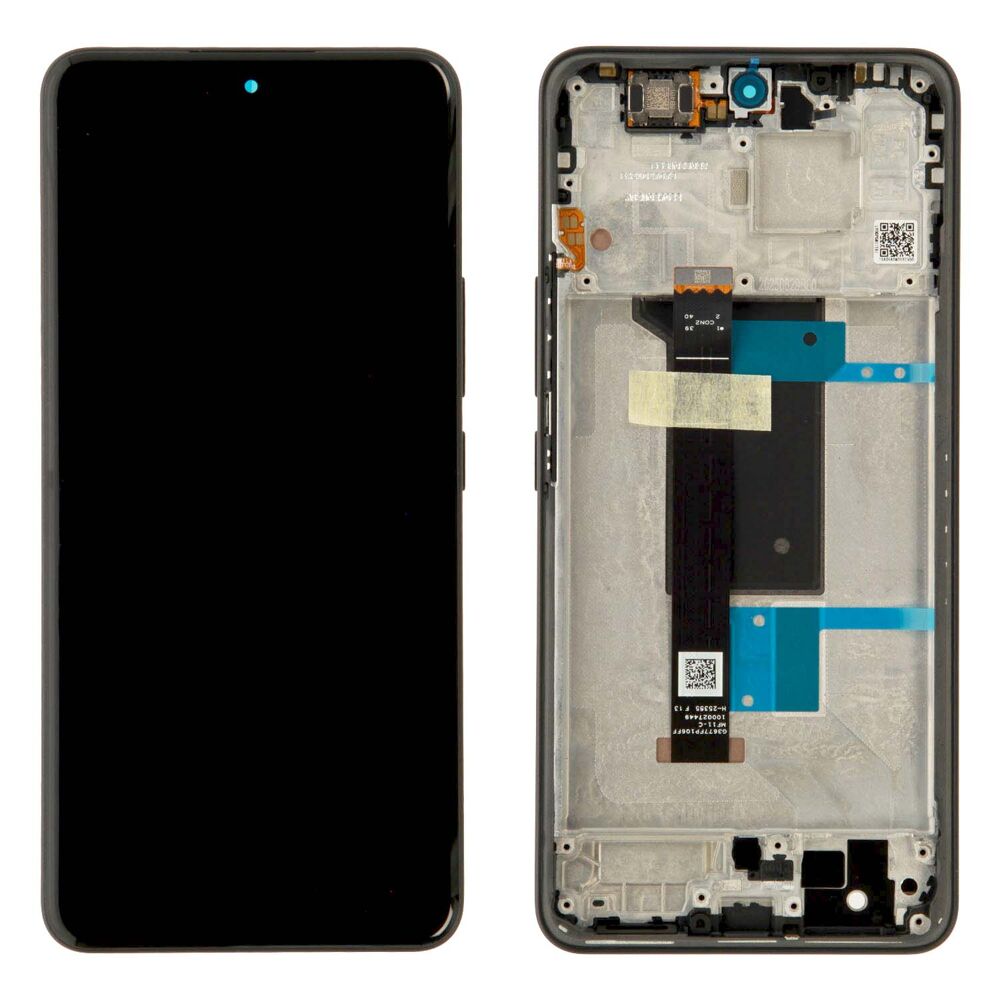 Kijelző (Gyári) - Fekete, Xiaomi Pirosmi Note 15 Pro 4G