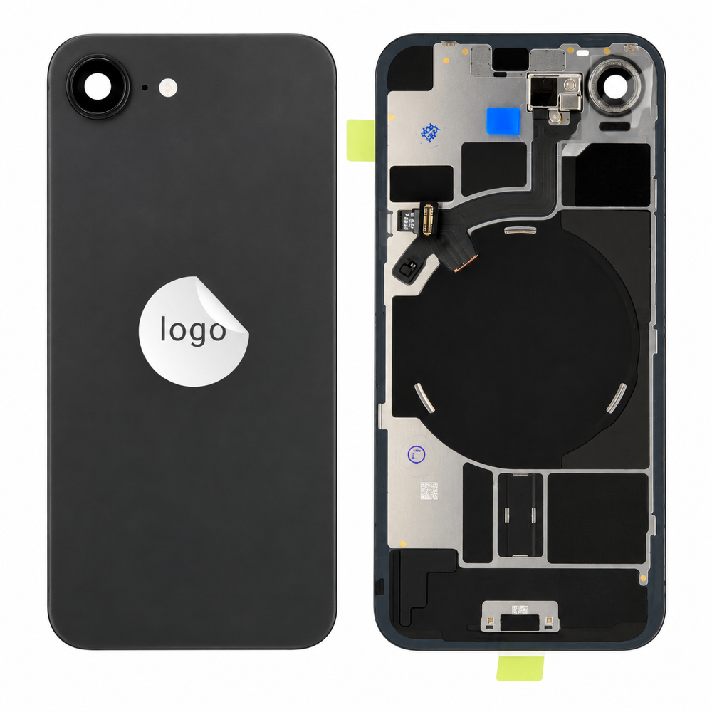 Back glass (Bontott C) - Fekete, For iPhone 17e