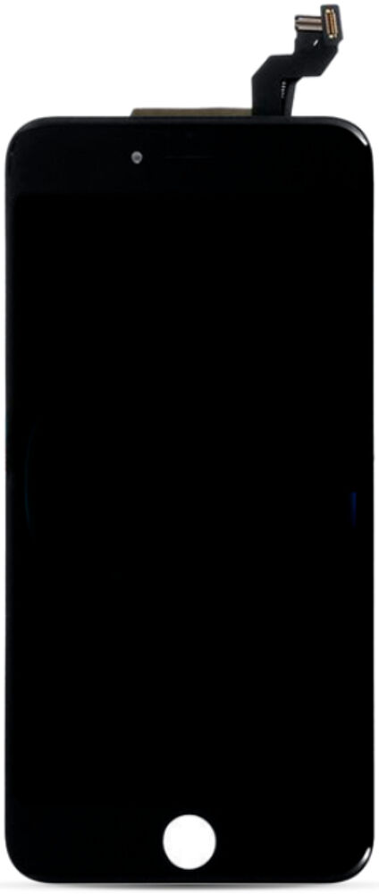 Kijelző kerettel (Utángyártott) - Fekete, For iPhone 6s Plus