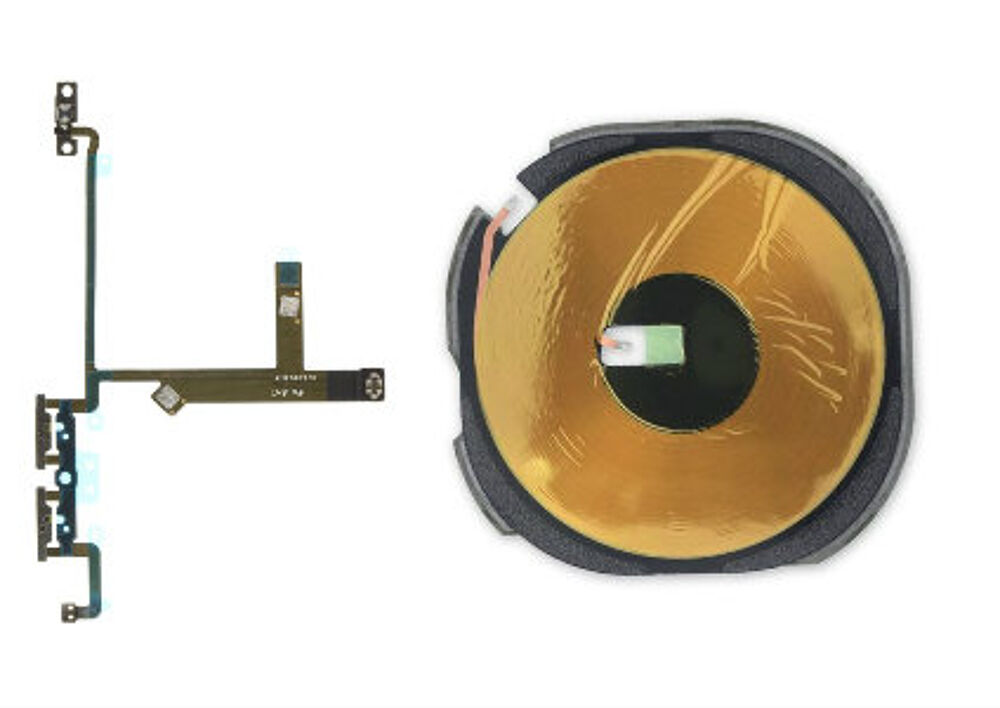 Wireless charging incl. Flex kábel Hangerőgomb (Legjobb minőségű utángyártott), For iPhone XS
