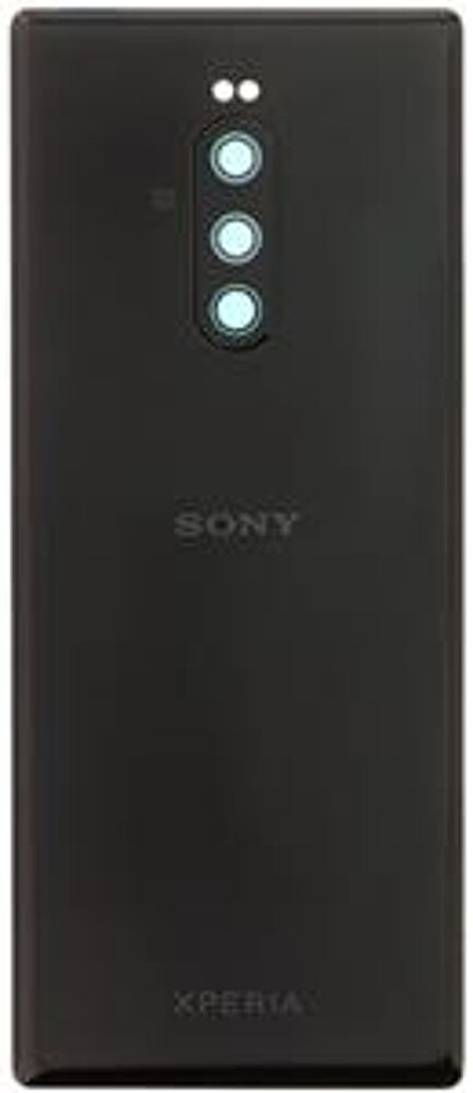 Hátlap (Gyári) - Fekete, Sony Xperia 1