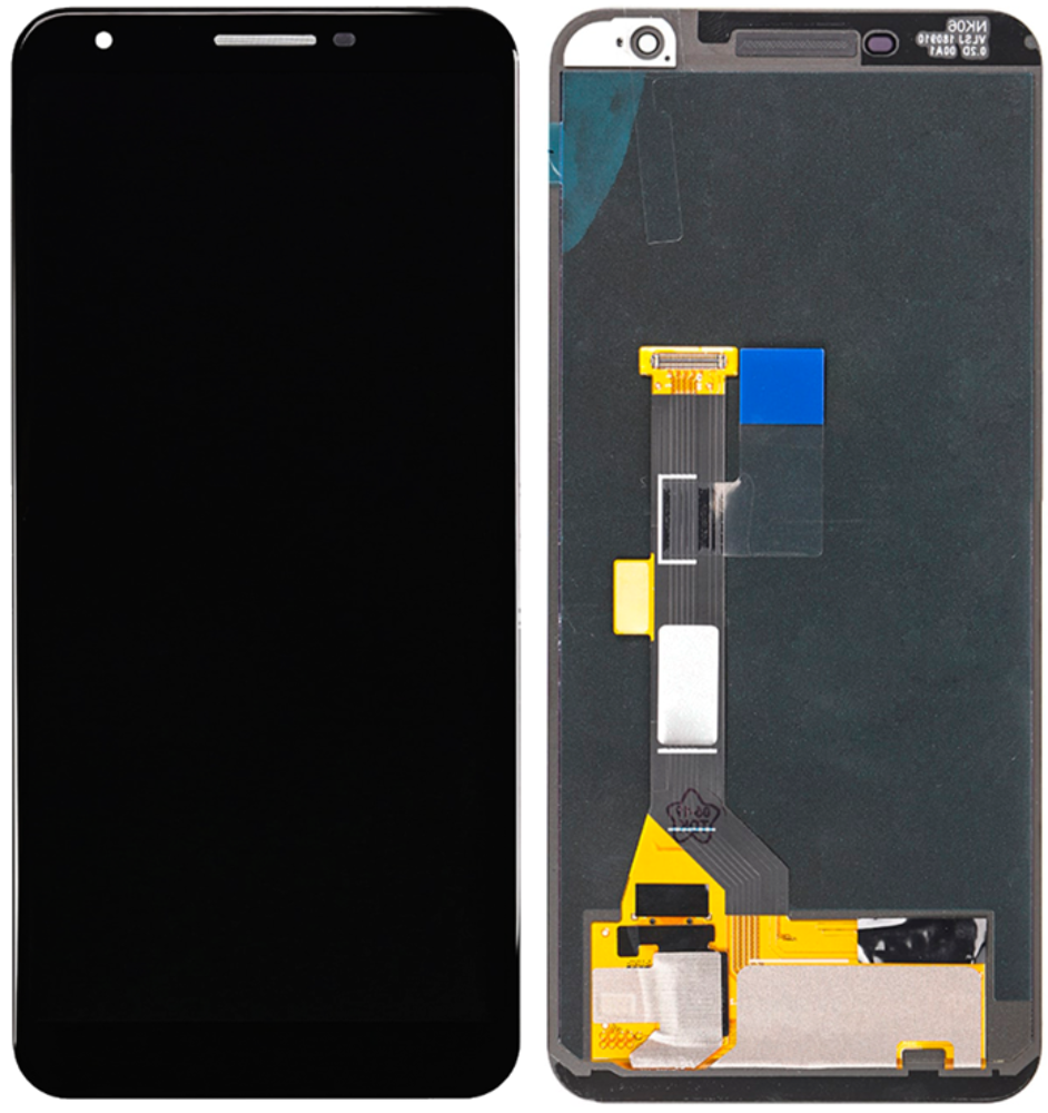 Kijelző keret nélkül & Ragasztószalag (Gyári), Google Pixel 3A