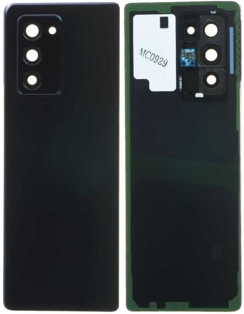 Hátlap (Gyári) - Fekete, Samsung Galaxy Z Fold2 (5G); SM-F916B