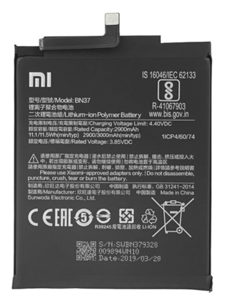 Akkumulátor (Gyári), - Xiaomi Redmi 6 / 6A